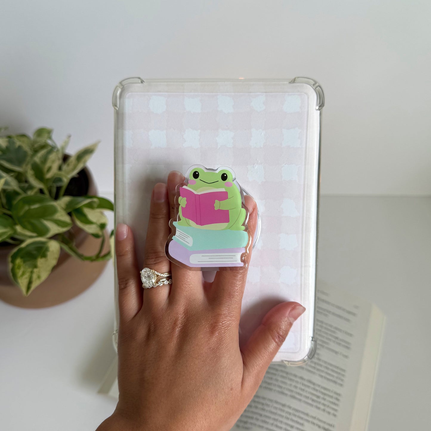 Reading Frog MagSafe Kindle Grip | Bookish Accessory for Readers