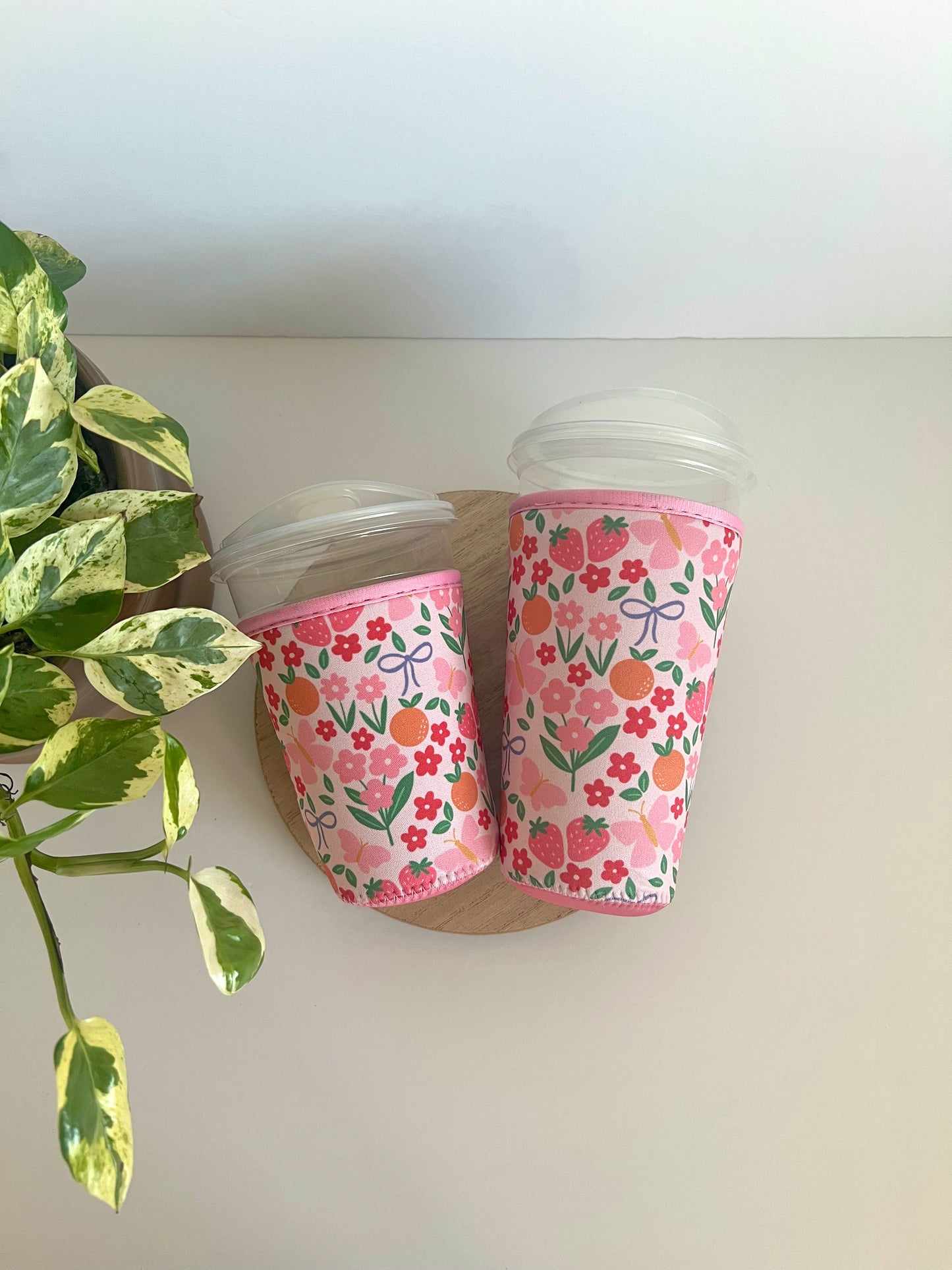 Spring Floral Iced Coffee Sleeve