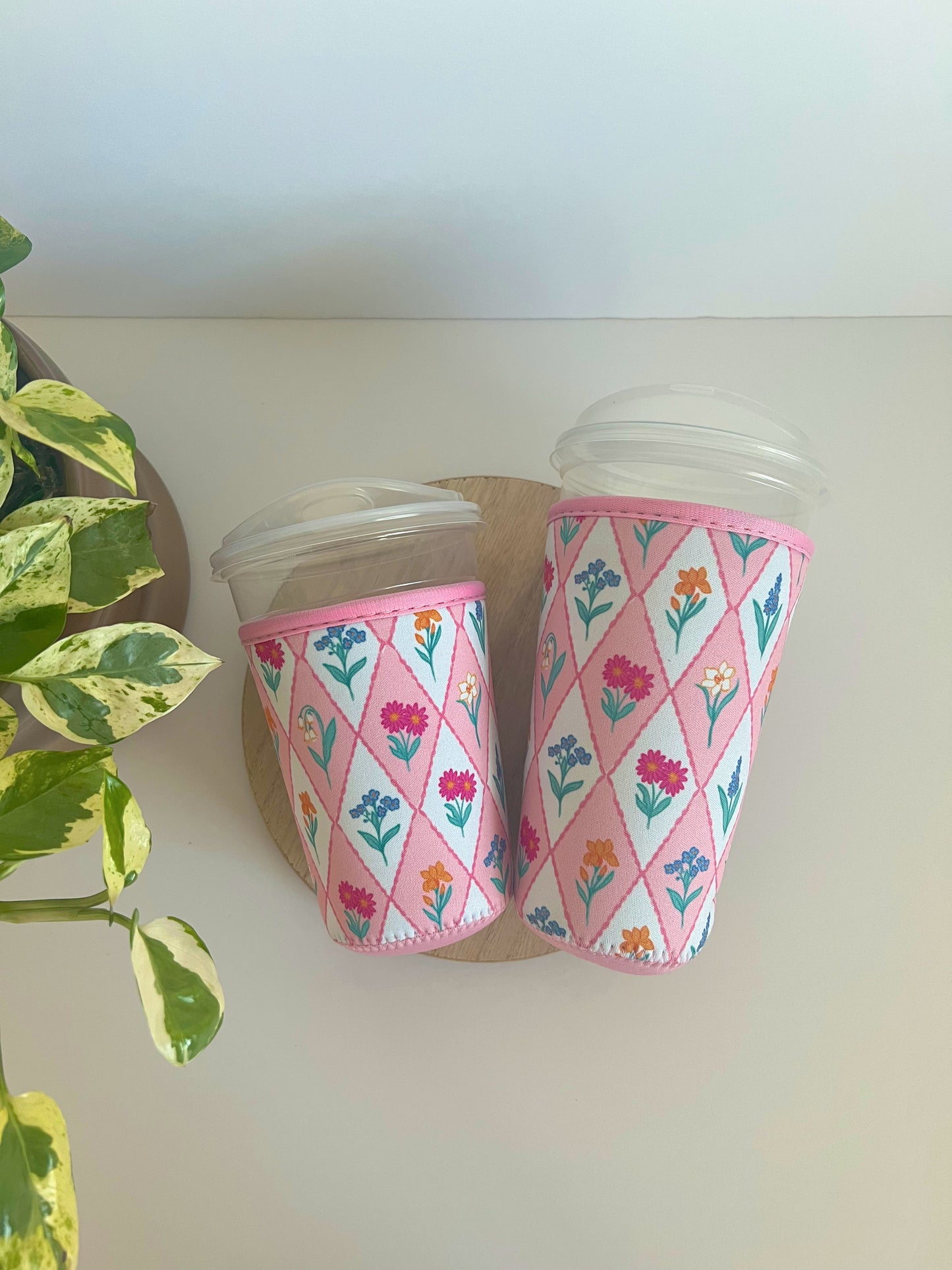 Diamond Wildflower Iced Coffee Sleeve