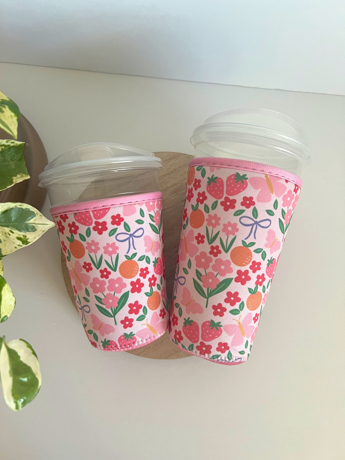 Spring Floral Iced Coffee Sleeve
