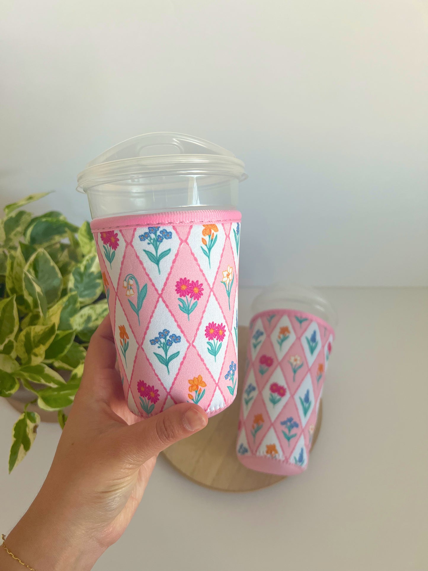 Diamond Wildflower Iced Coffee Sleeve