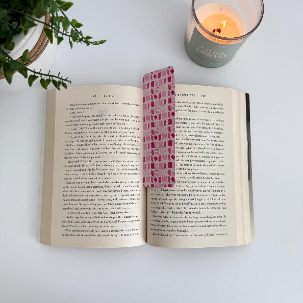 Pretty Girls Read Books Pink Double-Sided Bookmark