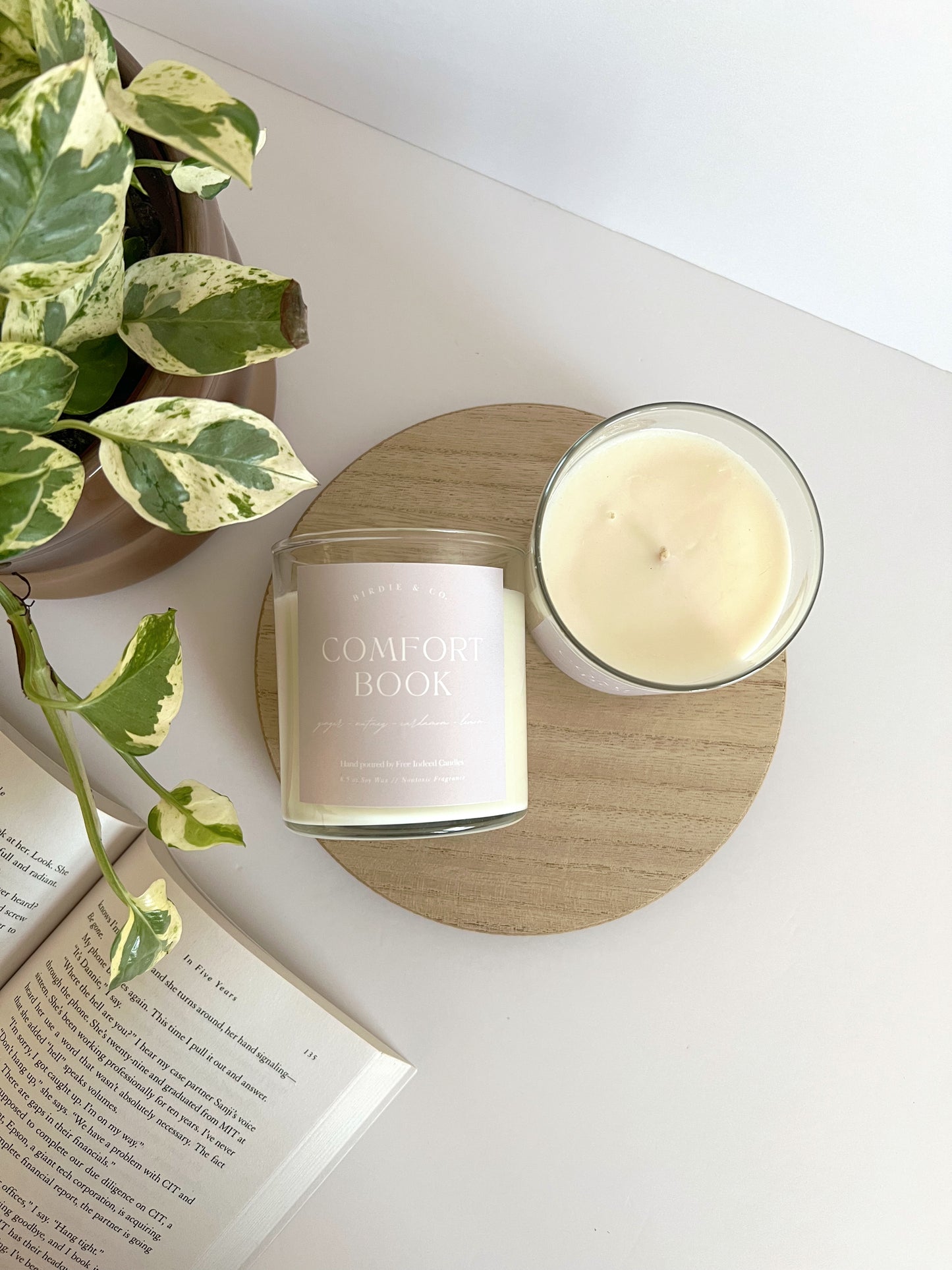 Comfort Book Candle