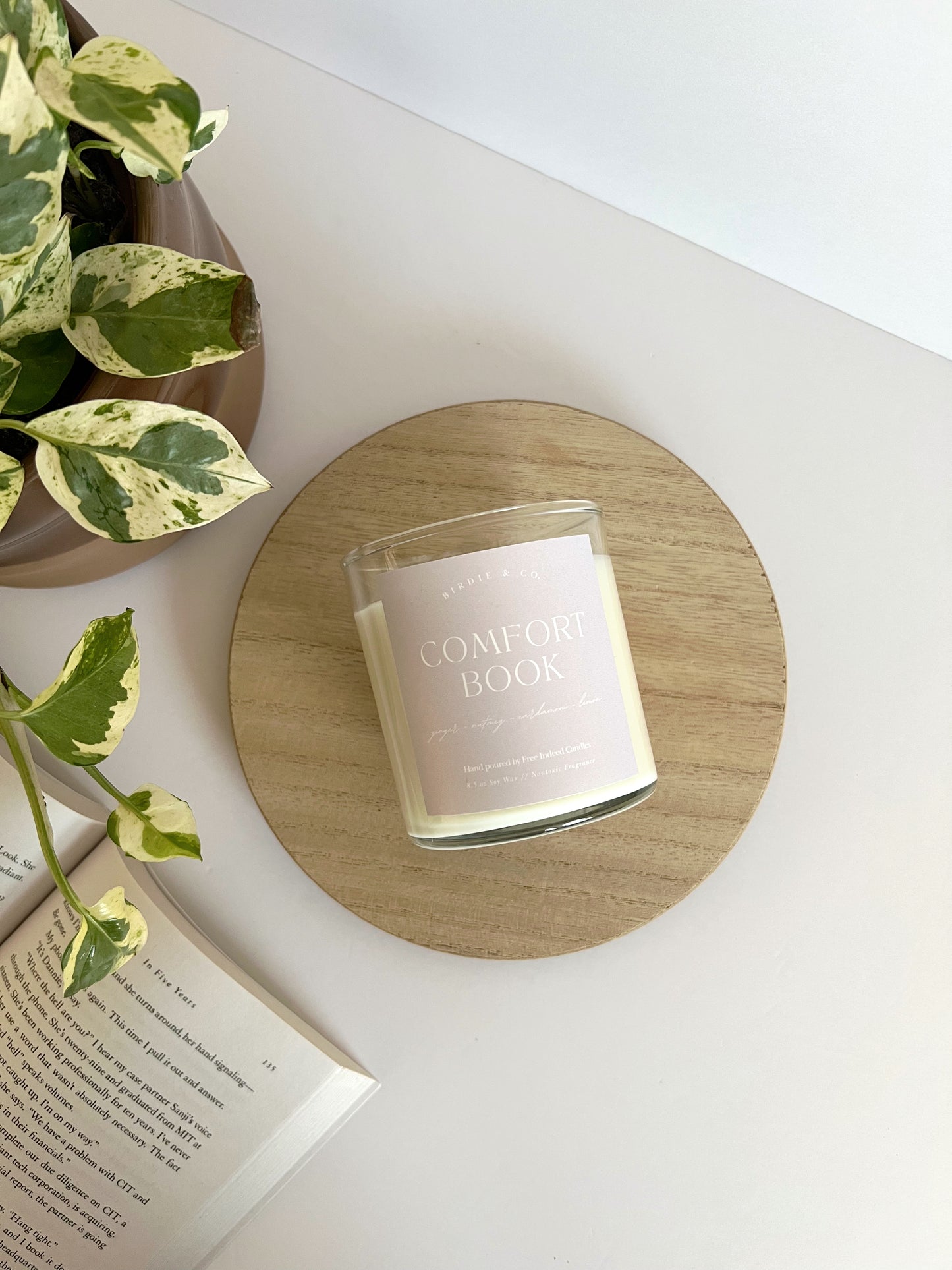 Comfort Book Candle