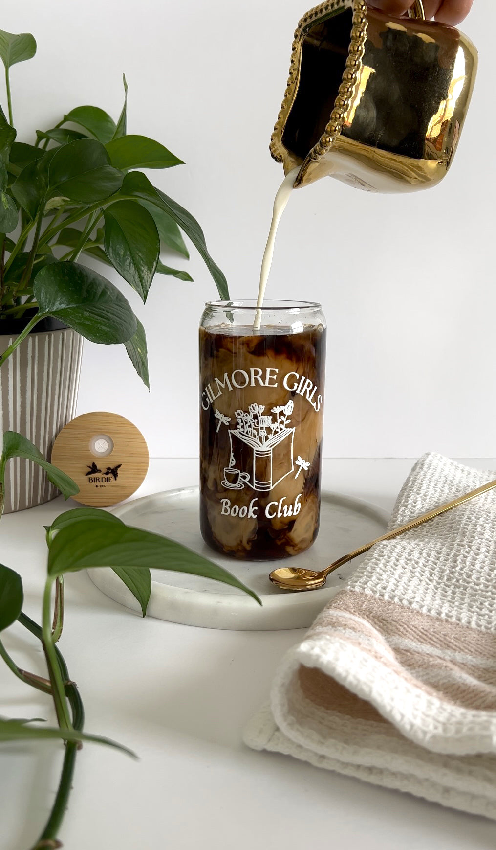 Gilmore Girls Book Club Iced Coffee Glass