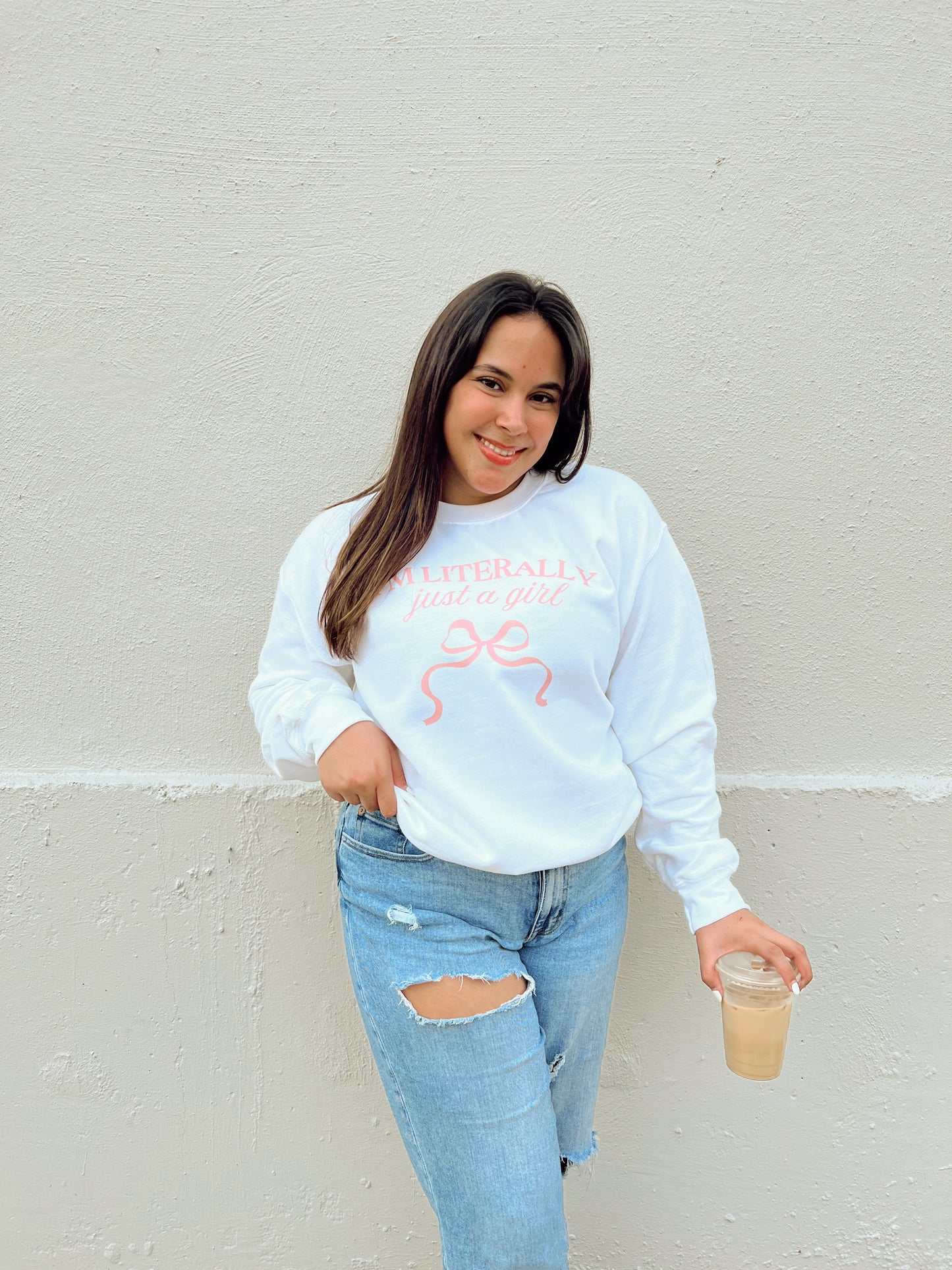 Just a Girl Crewneck Sweater