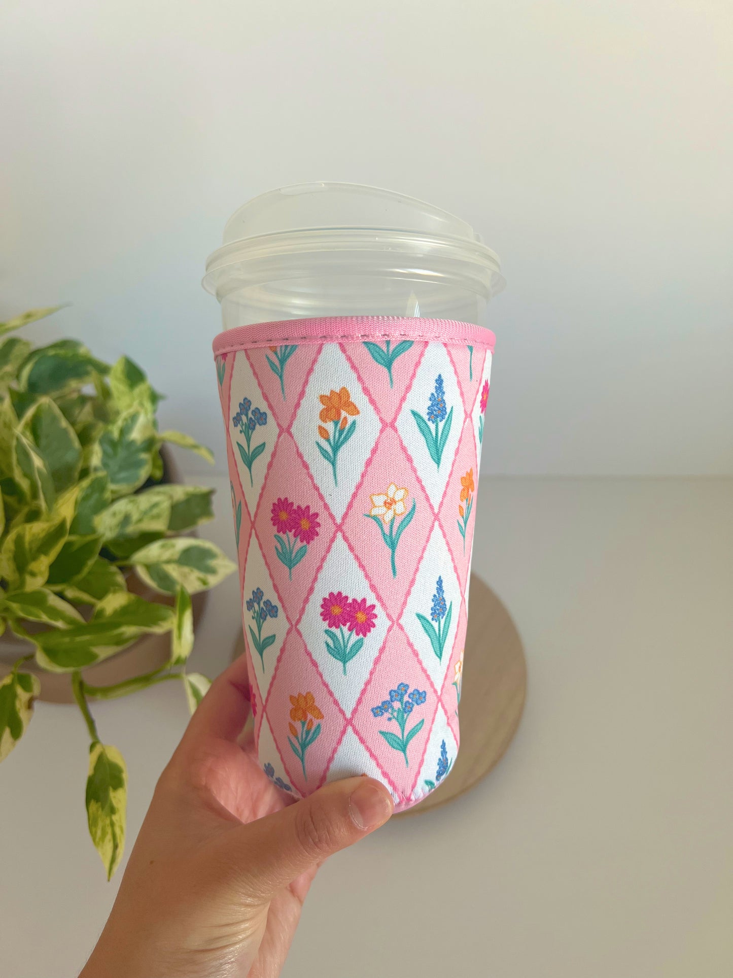 Diamond Wildflower Iced Coffee Sleeve