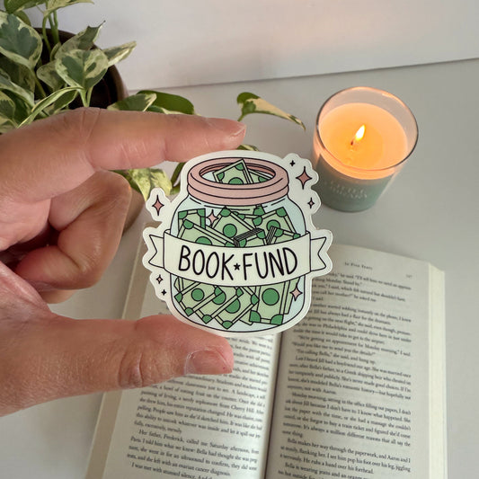 Book Fund Jar Sticker