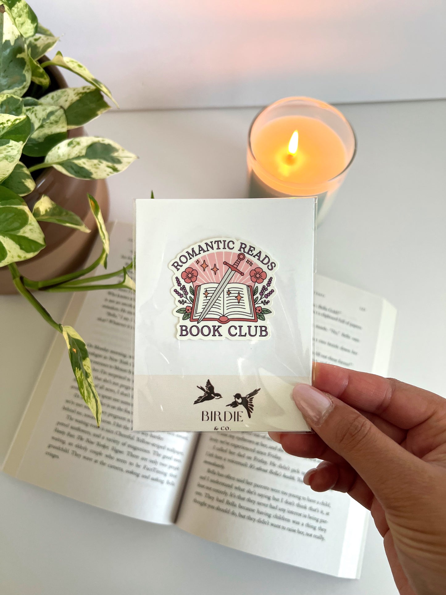 Romantic Reader Book Club Sticker