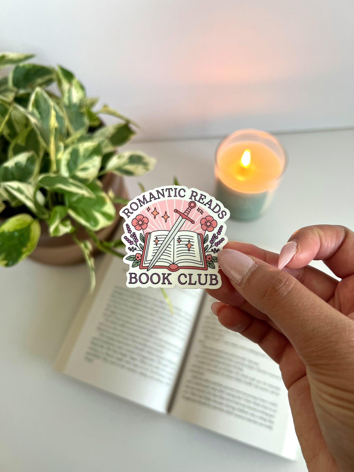 Romantic Reader Book Club Sticker