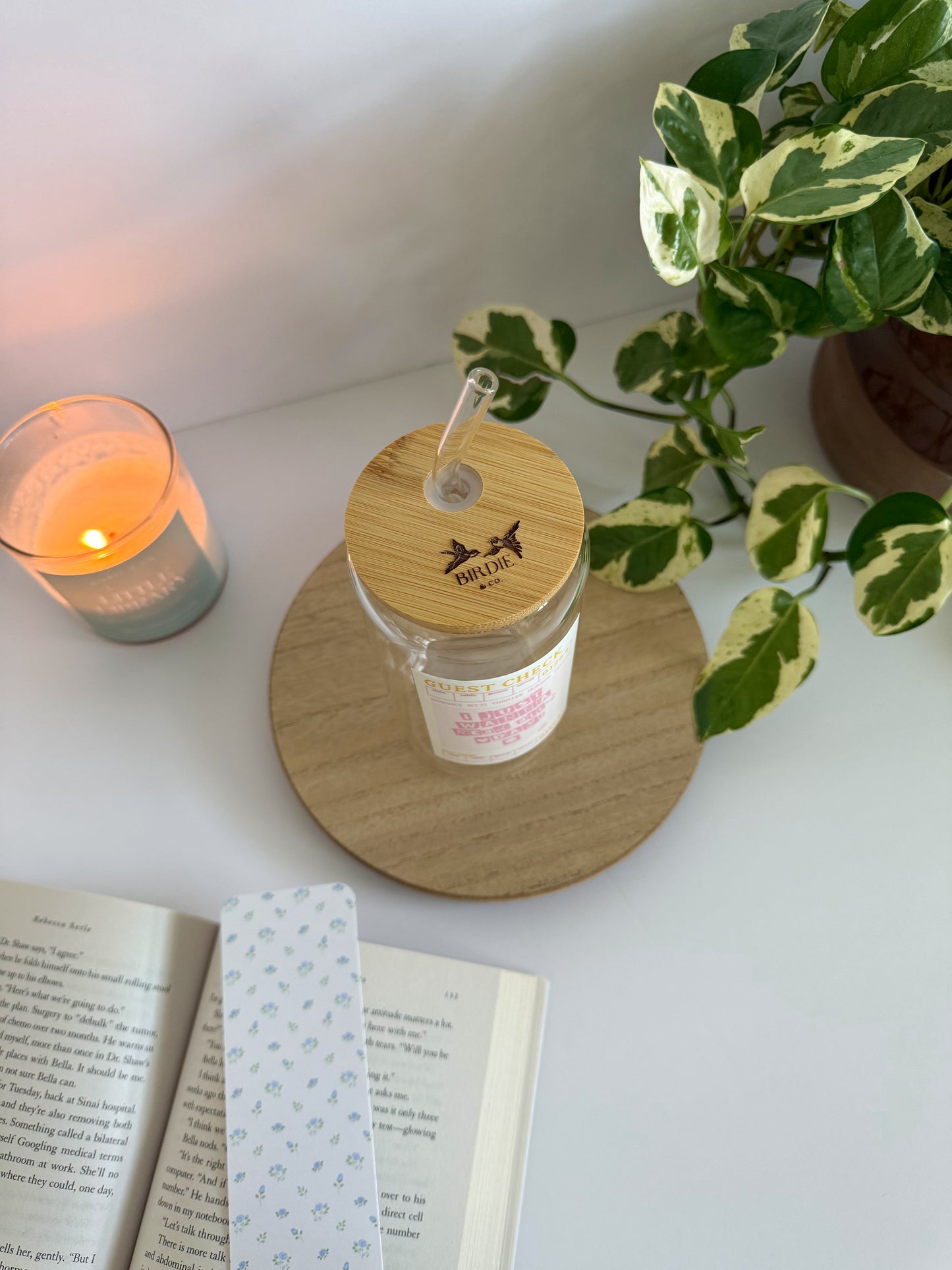 I Just Want to Read all Day Iced Coffee Glass