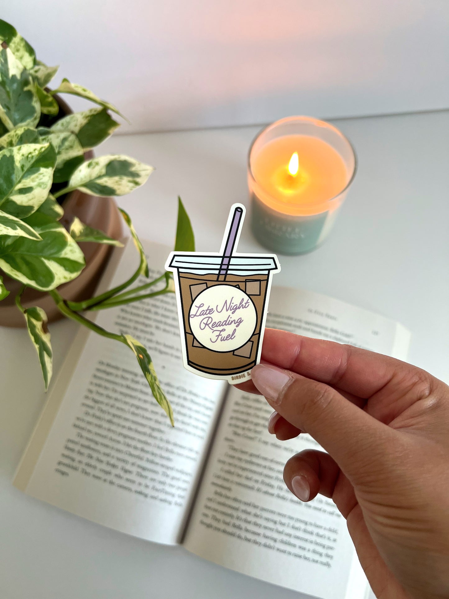 Late Night Reading Fuel Sticker