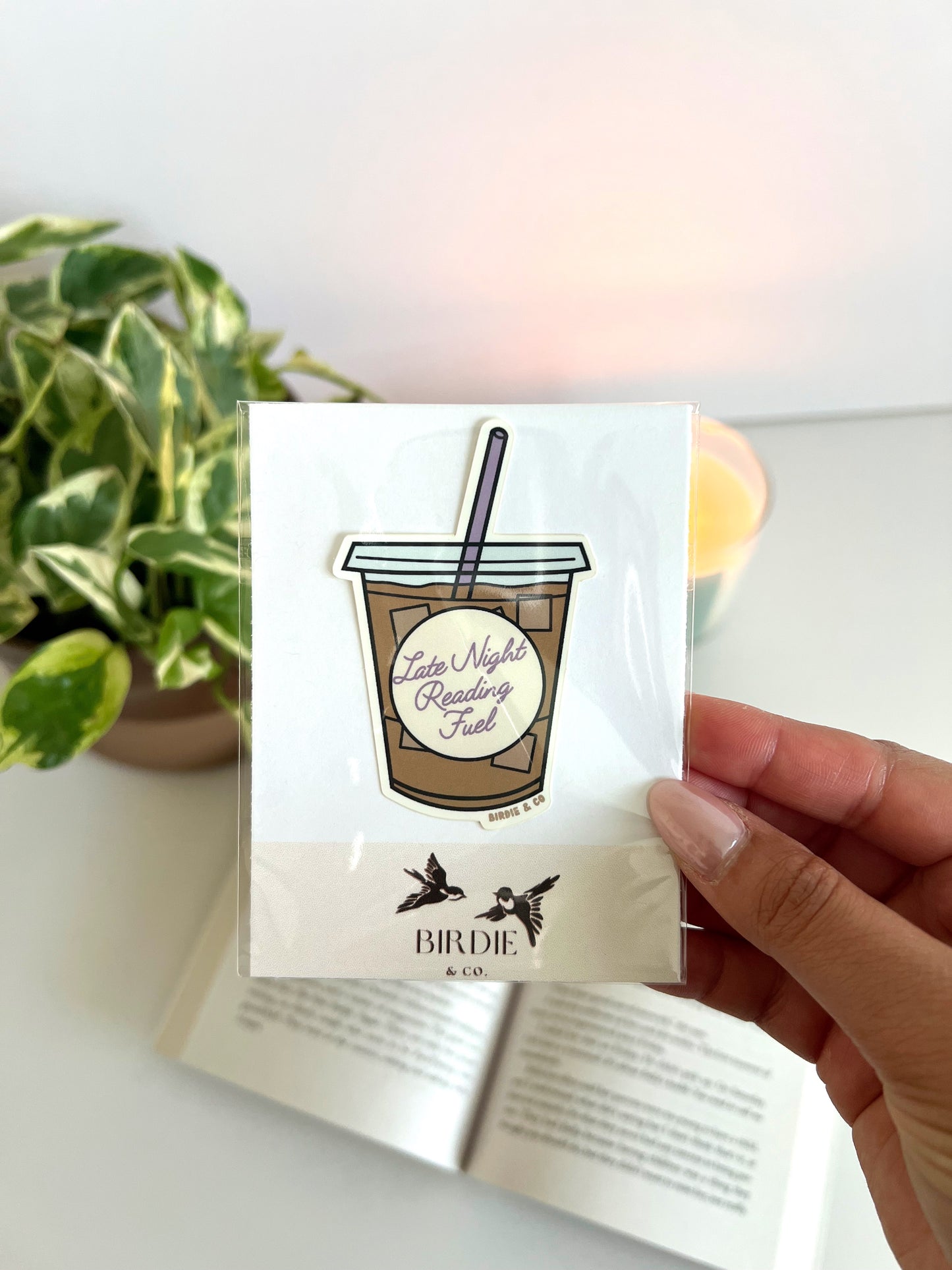 Late Night Reading Fuel Sticker