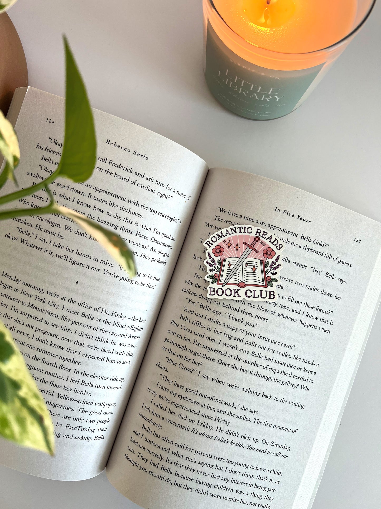 Romantic Reader Book Club Sticker