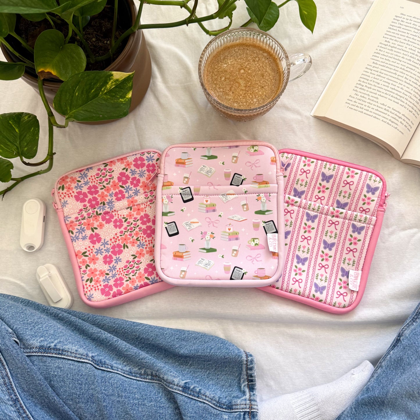 Butterfly and Floral Kindle Sleeve