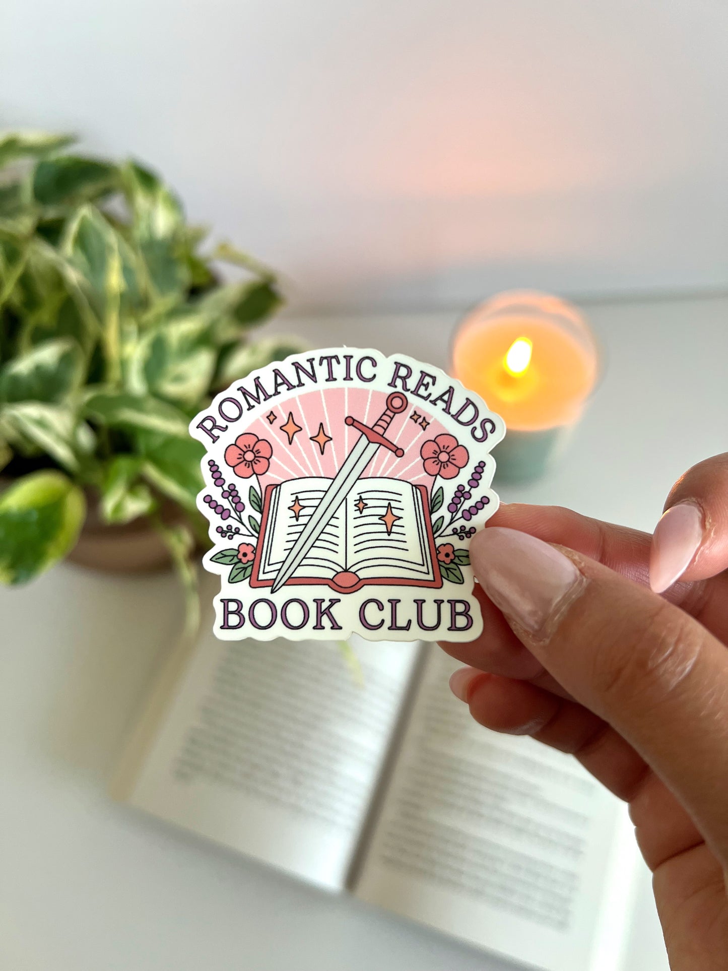 Romantic Reader Book Club Sticker