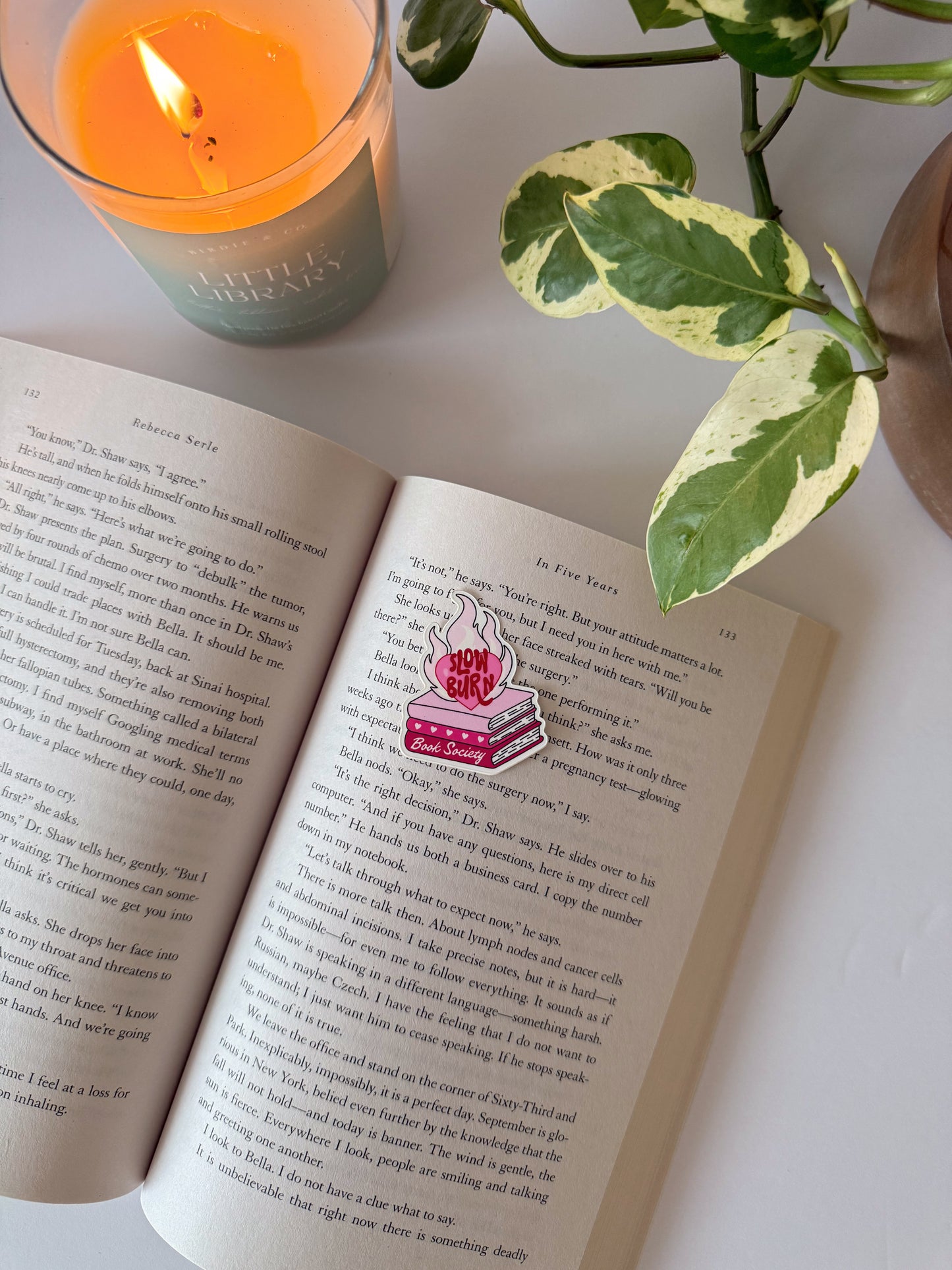 Slow Burn Book Society Sticker