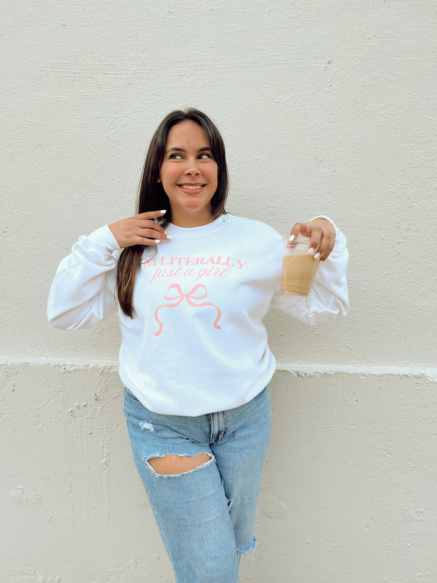 Just a Girl Crewneck Sweater