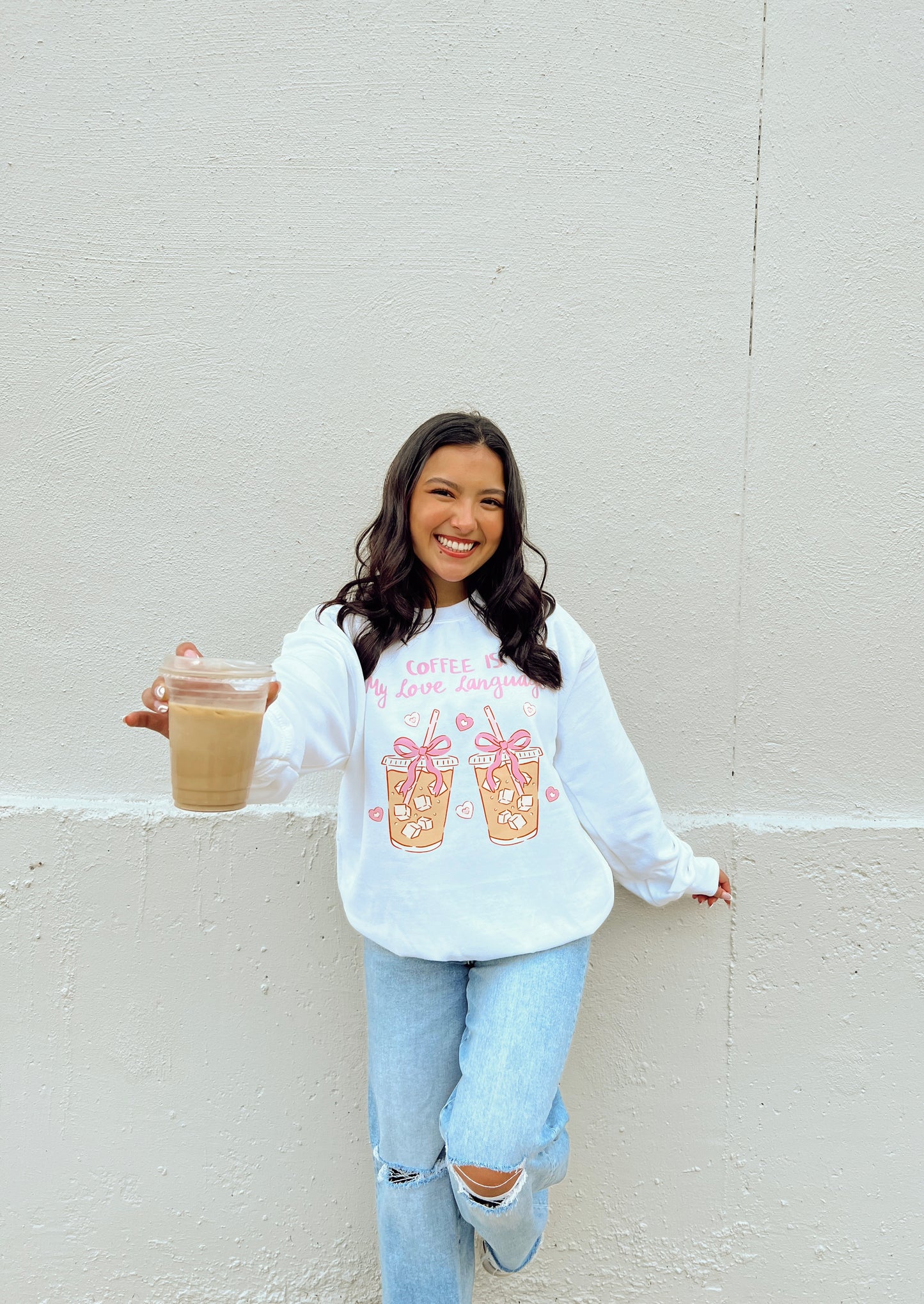 Coffee is my Love Language Crewneck Sweater