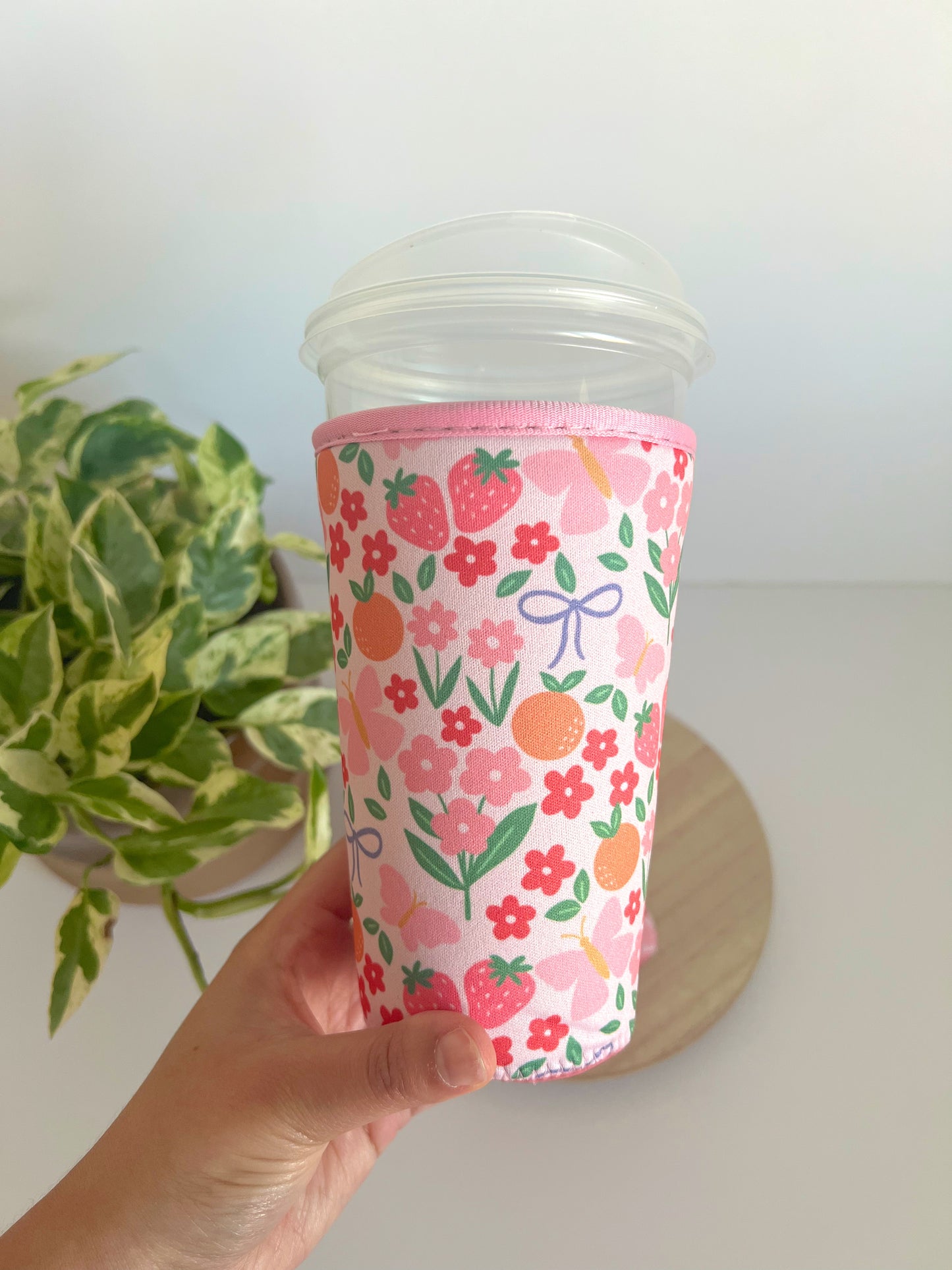 Spring Floral Iced Coffee Sleeve