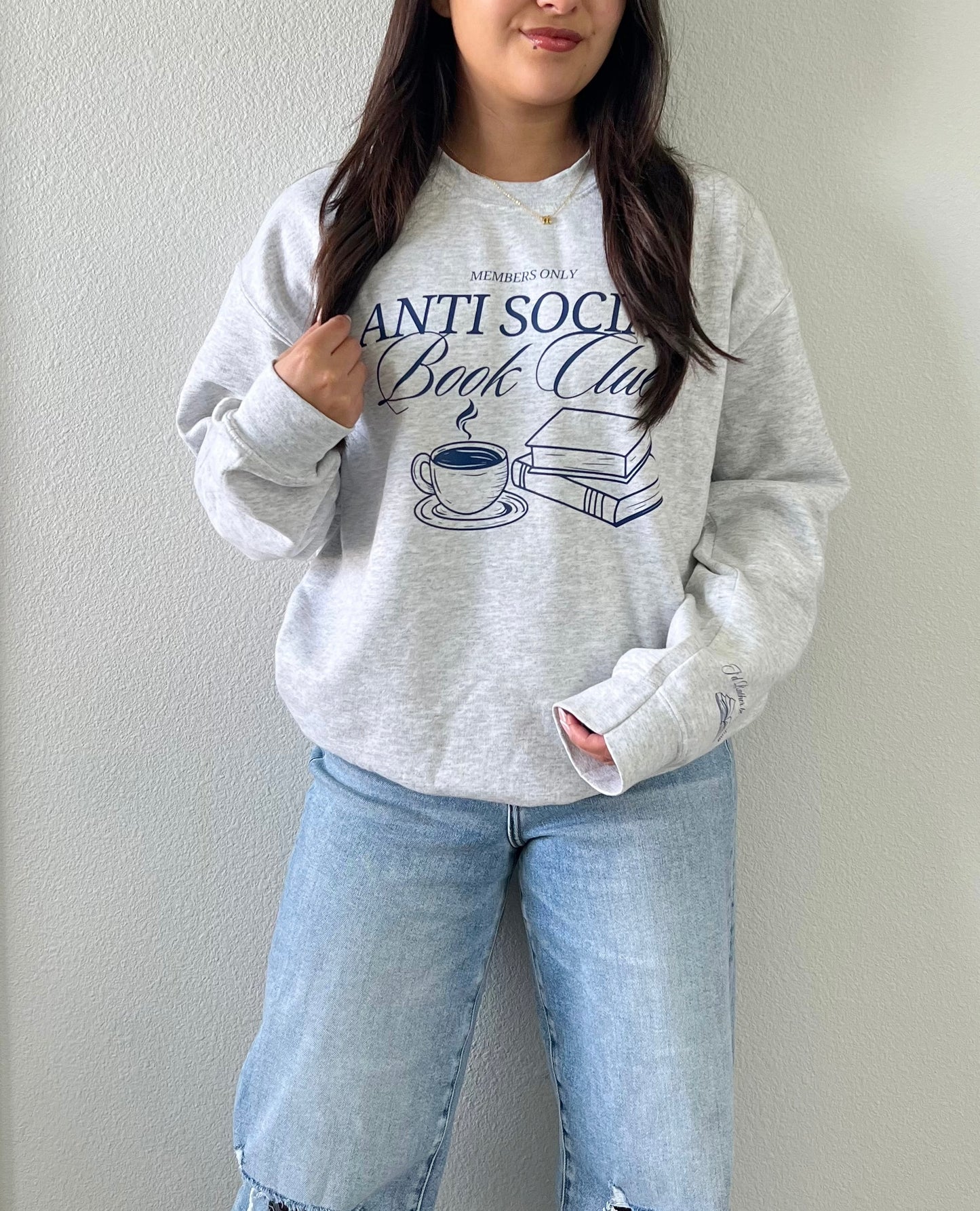 Anti Social Book Club Crewneck Sweater