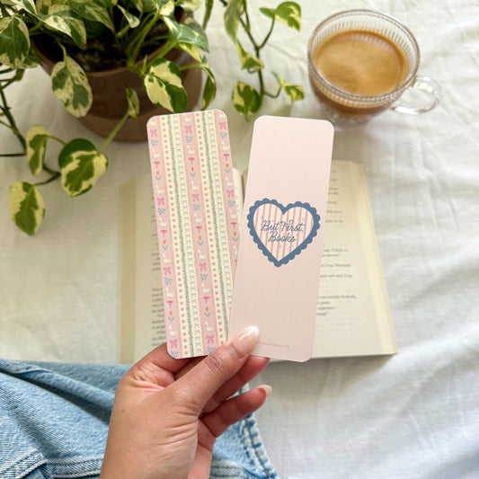 Goose & Flowers Double-Sided Bookmark