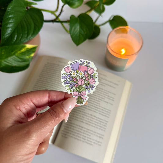 Book Bouquet Sticker