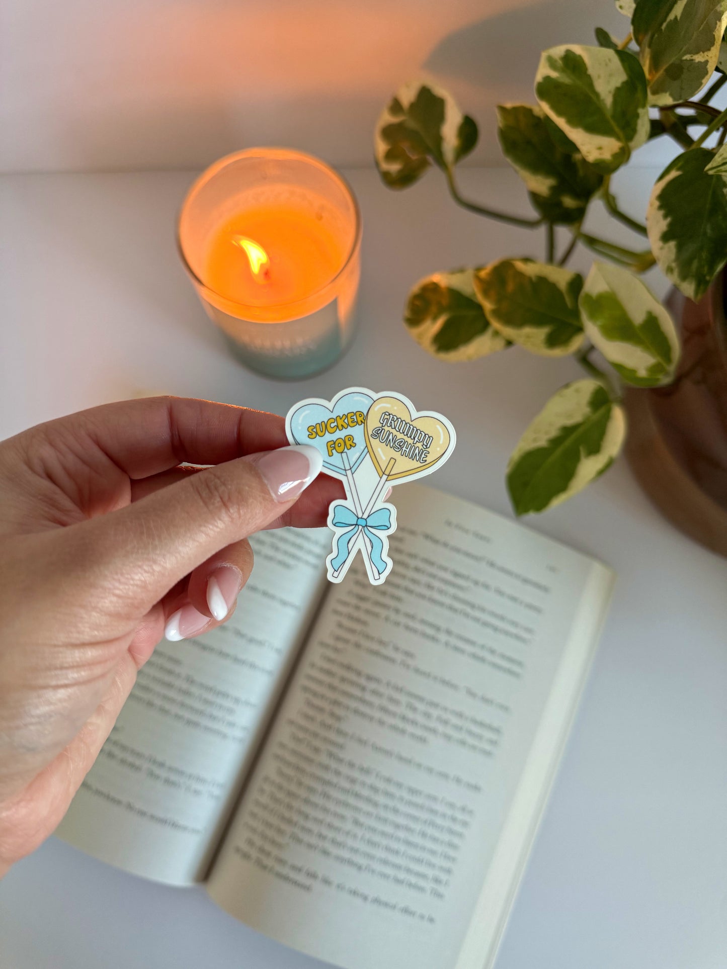 Grumpy Sunshine Sucker Sticker