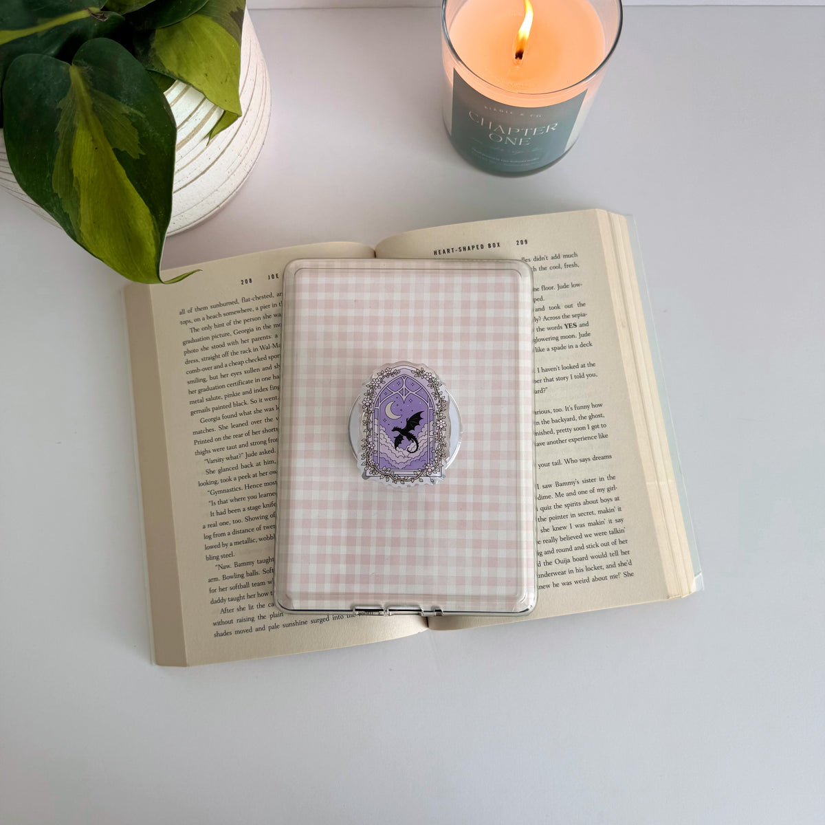 Fantasy Dragon Frame Kindle Grip, E-reader Magnetic Holder
