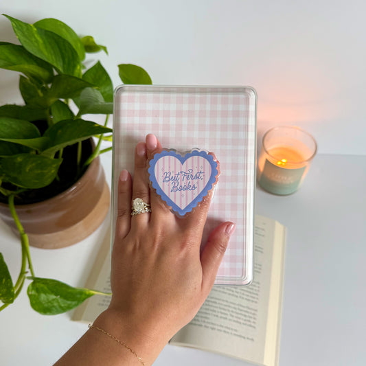 But First Books Heart Kindle Grip