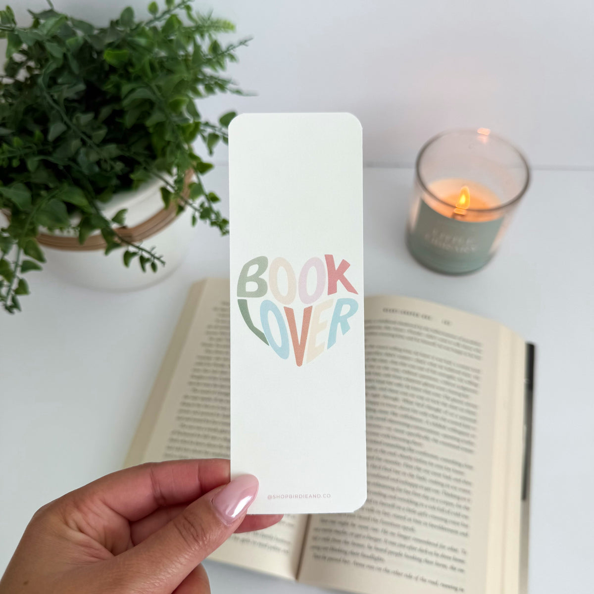 Pastel Checker Double-Sided Bookmark
