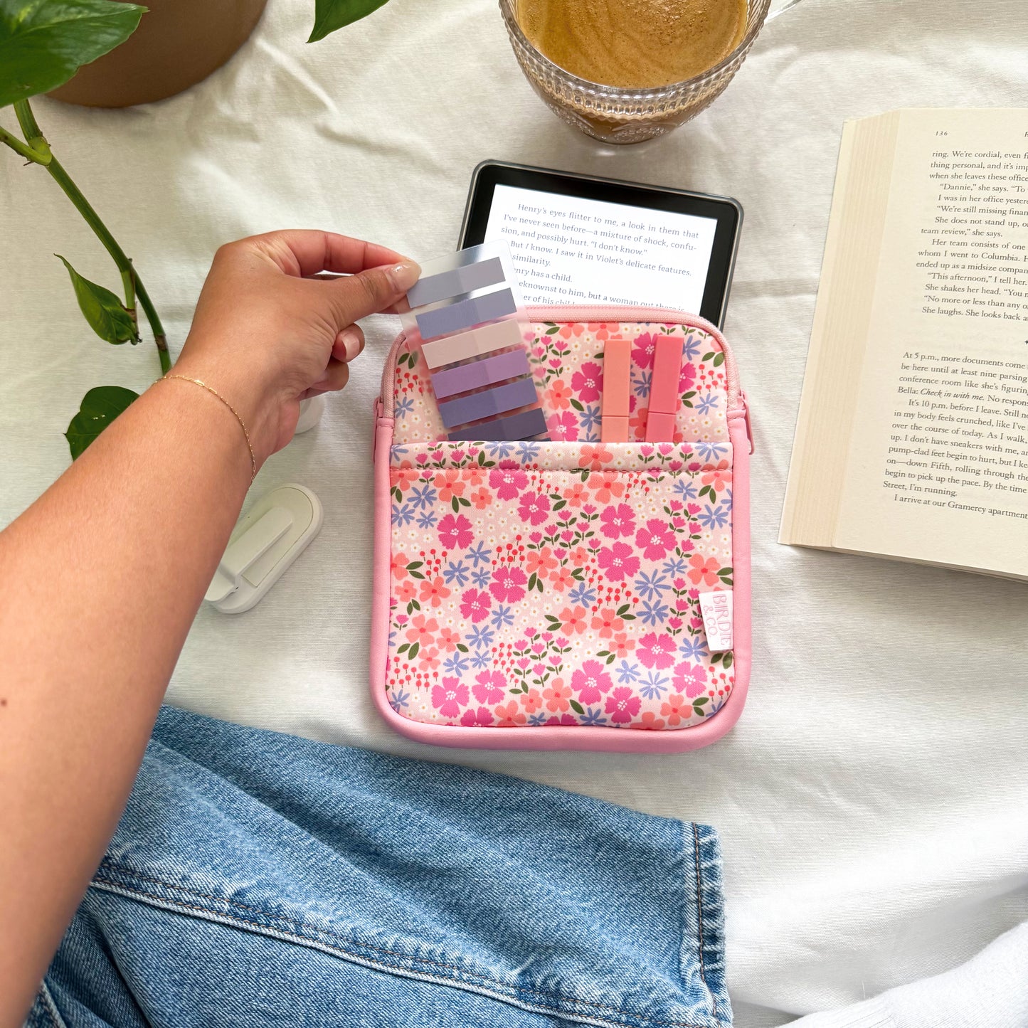 Multicolor Floral Kindle Sleeve