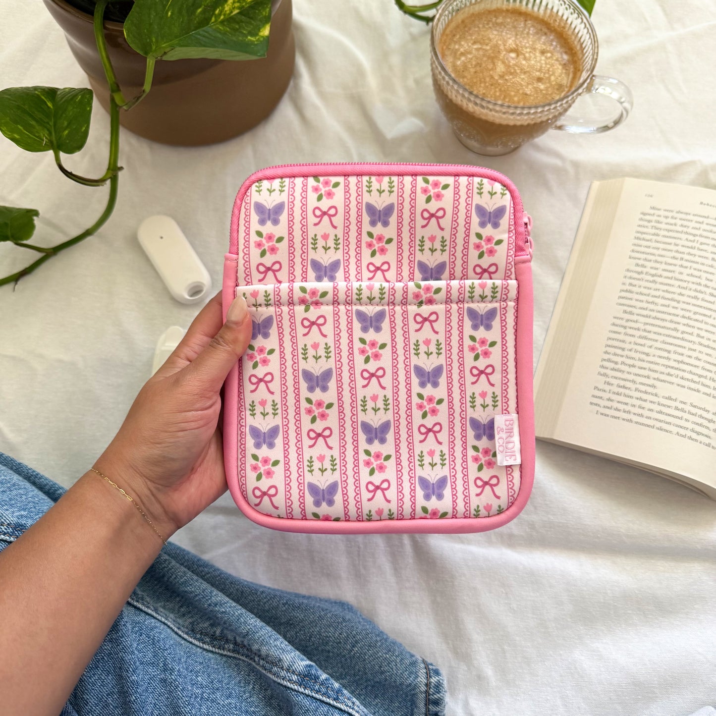 Butterfly and Floral Kindle Sleeve