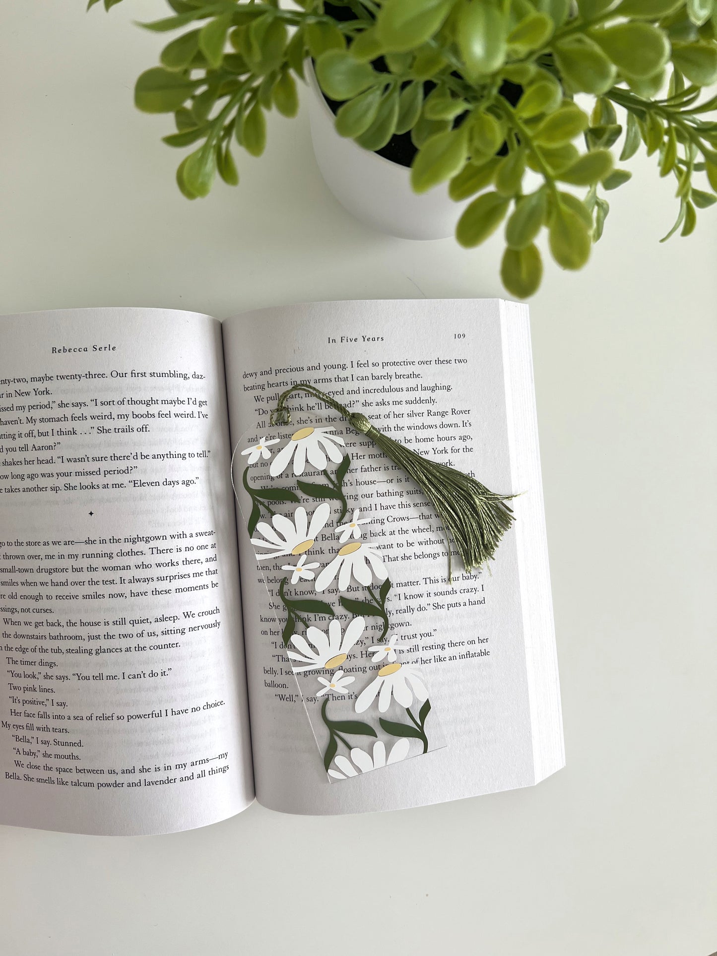 Chamomile Flower Bookmark