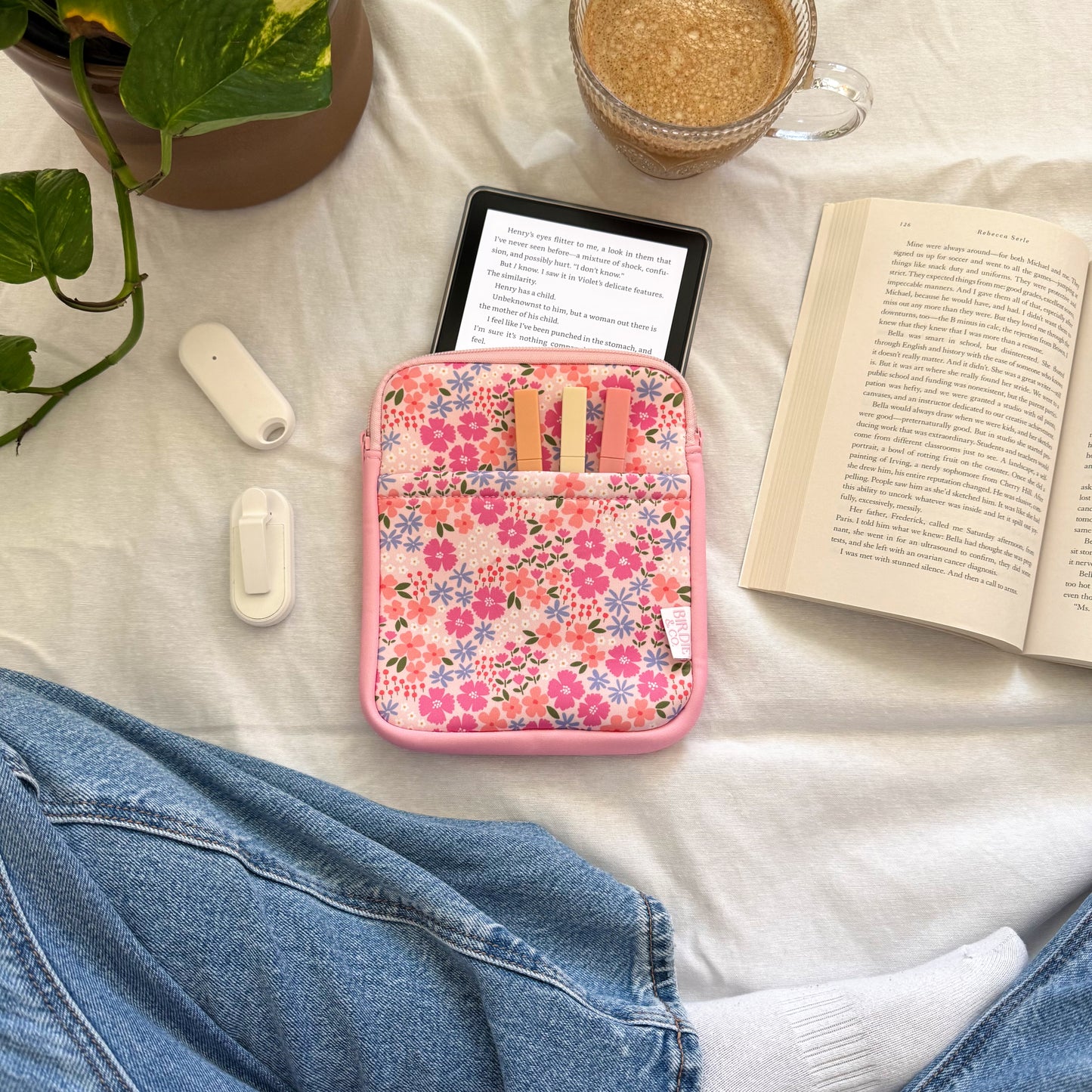 Multicolor Floral Kindle Sleeve