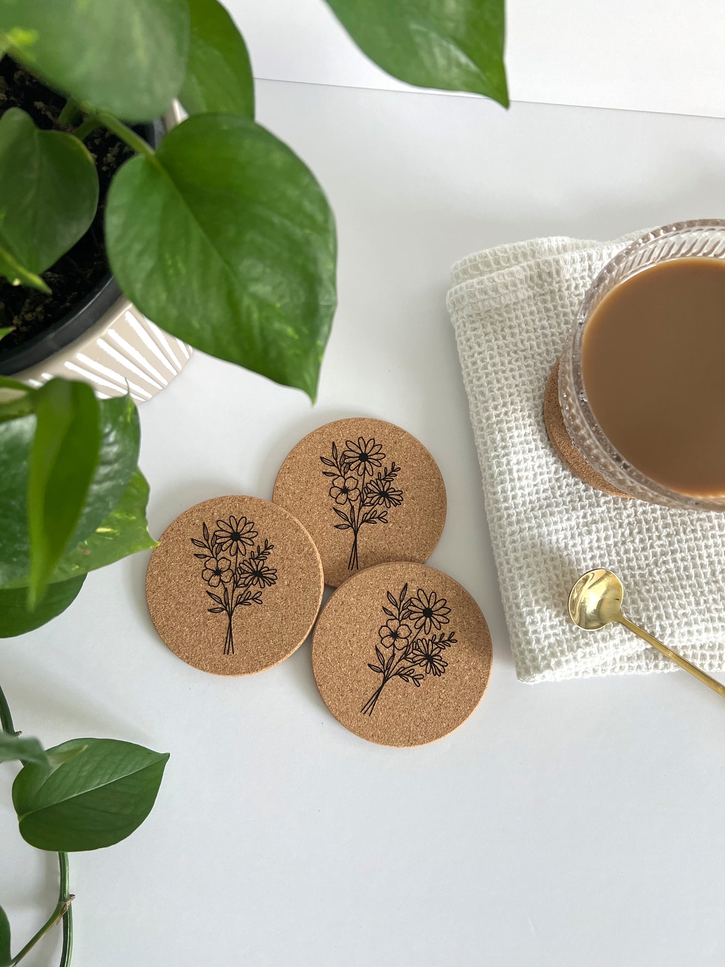 Floral Stems Coaster