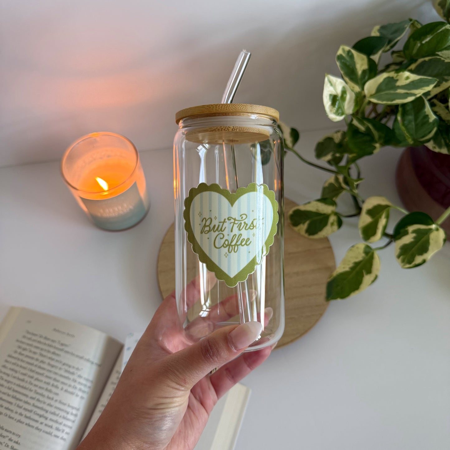But First Coffee Iced Coffee Glass
