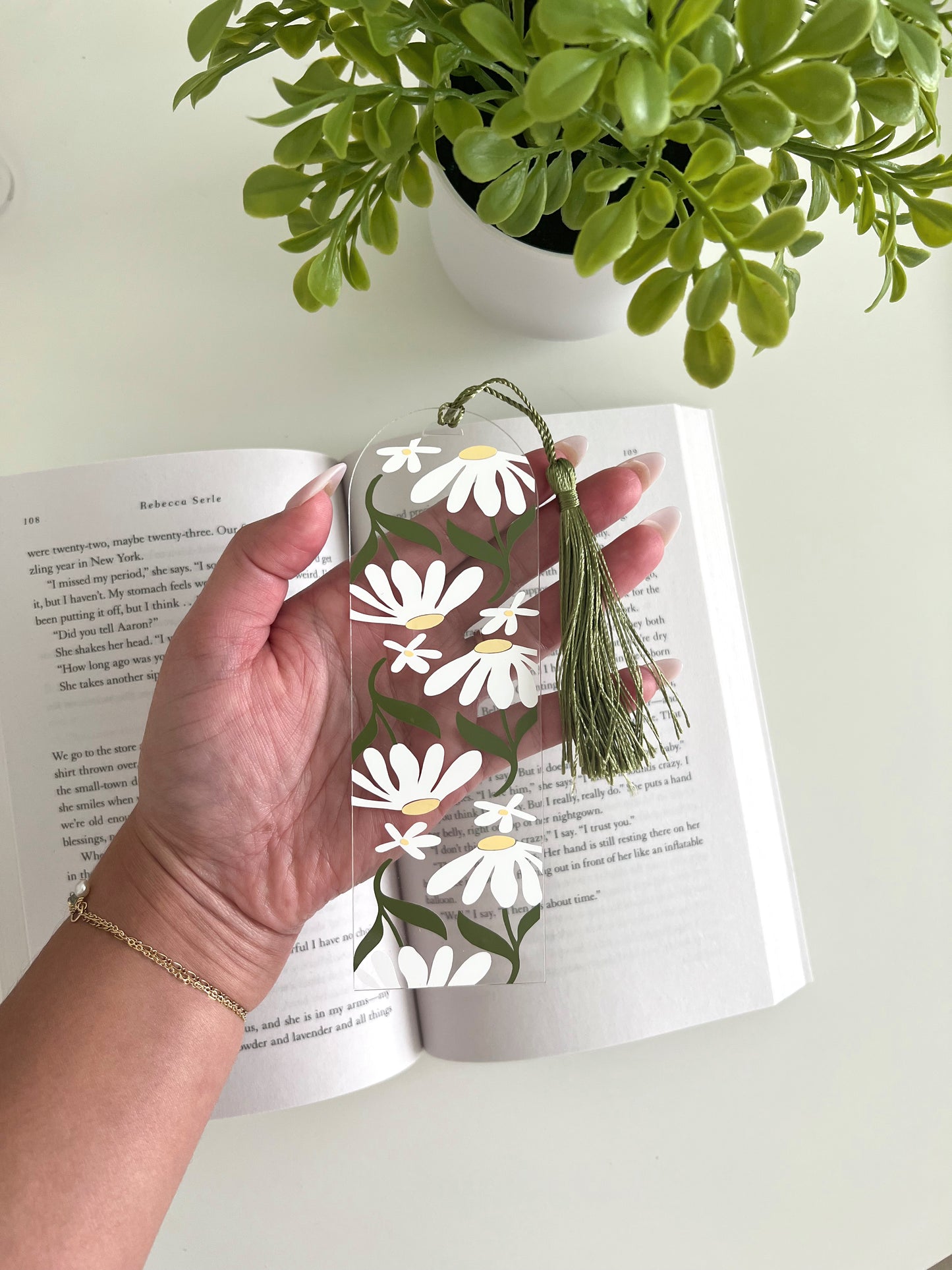 Chamomile Flower Bookmark