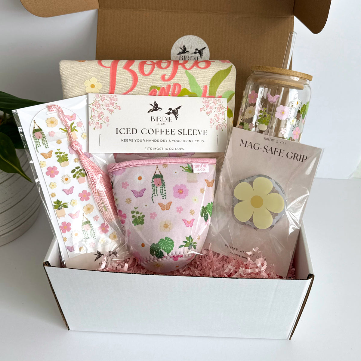 Coffee, Books and Plant Lover Gift Box