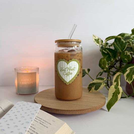 But First Coffee Iced Coffee Glass