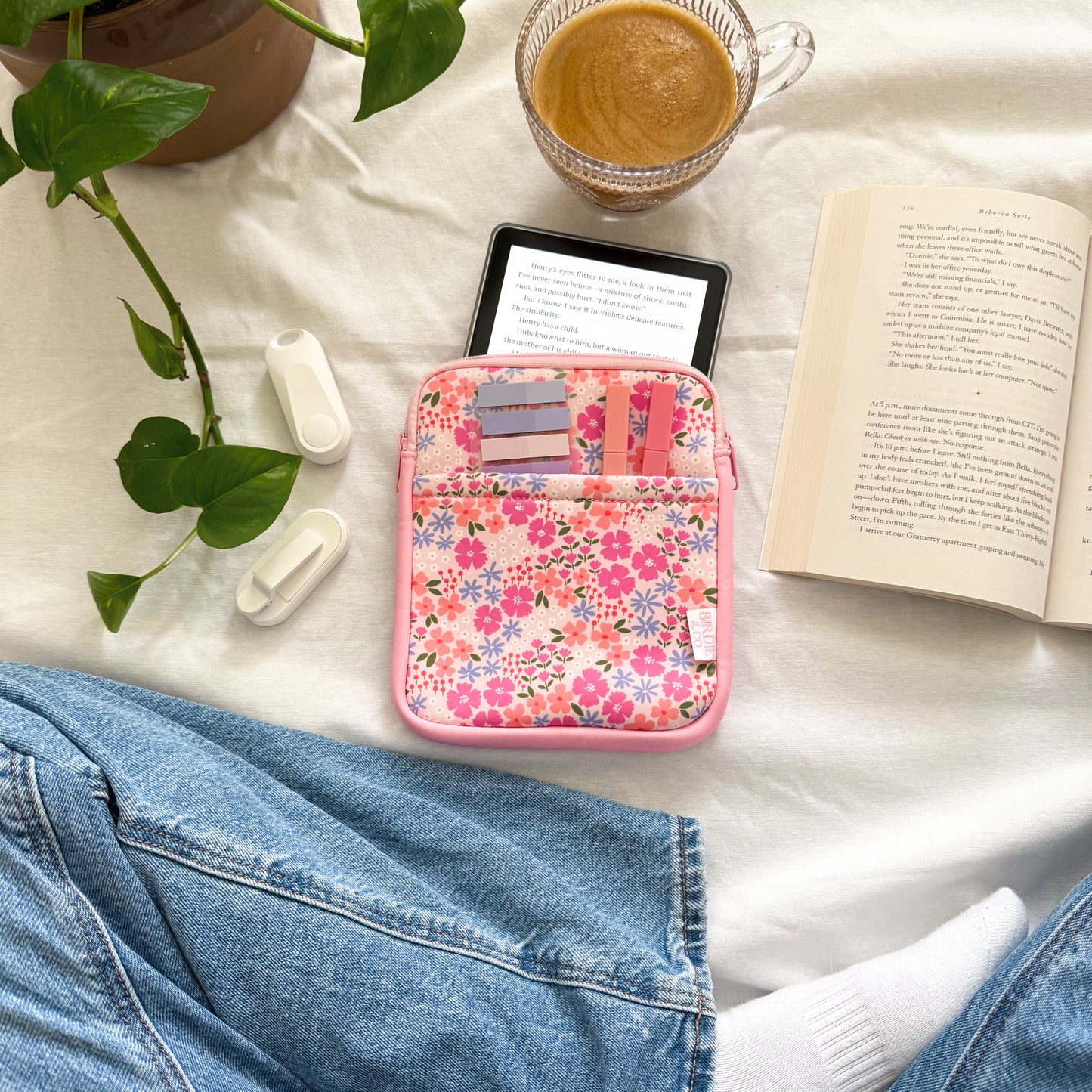 Multicolor Floral Kindle Sleeve