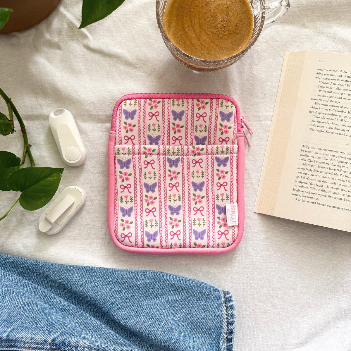 Butterfly and Floral Kindle Sleeve