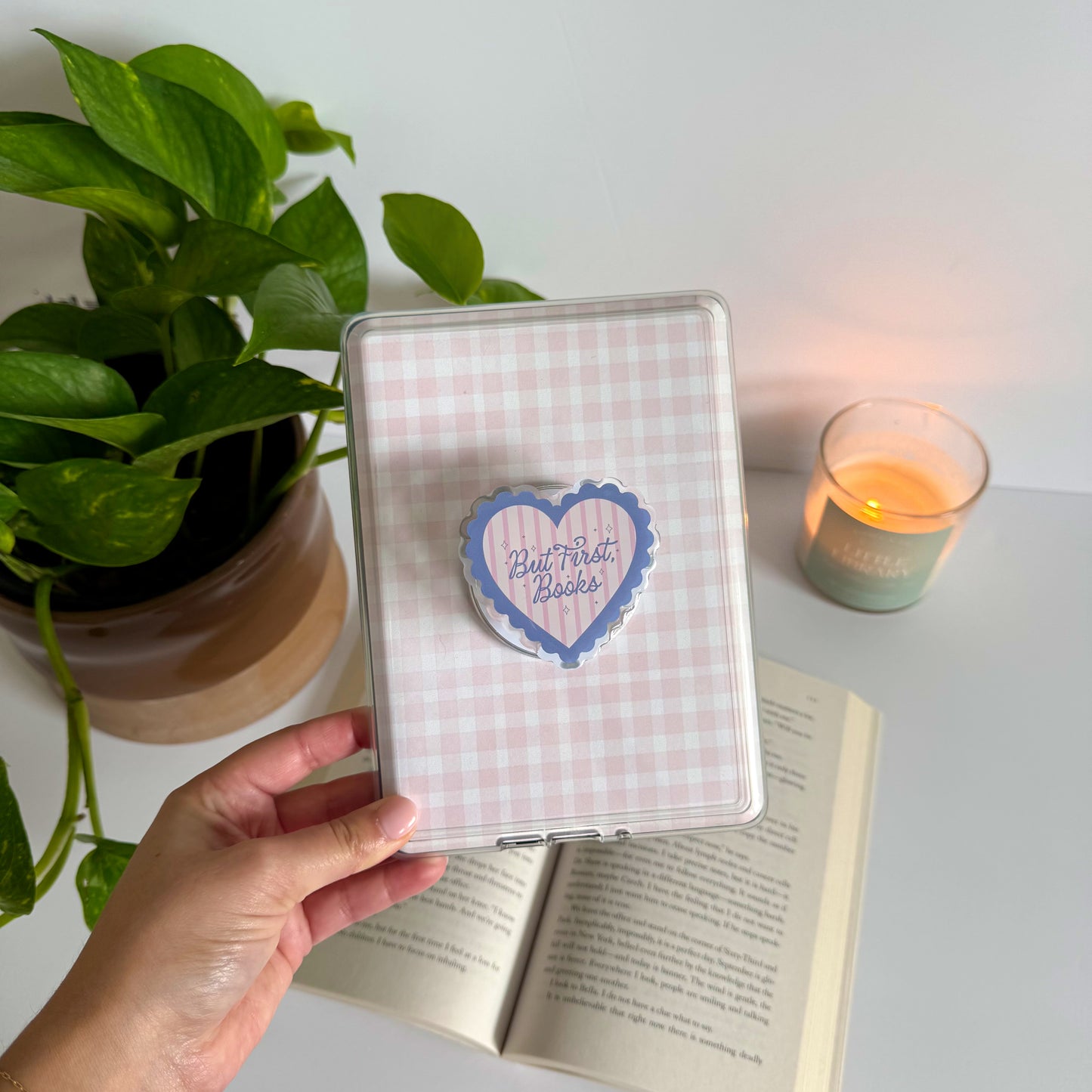 But First Books Heart Kindle Grip