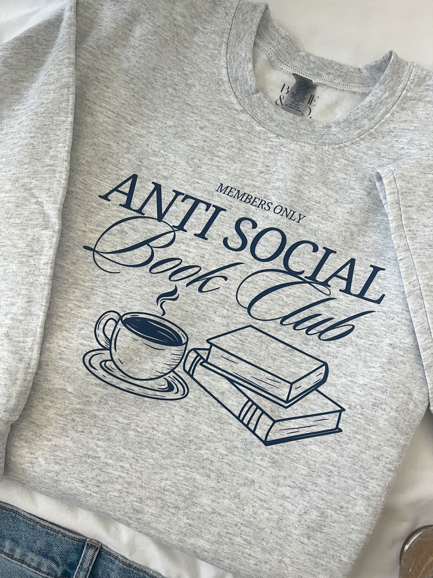 Anti Social Book Club Crewneck Sweater