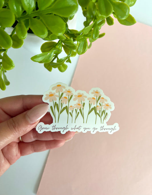 Daisy Flower Sticker