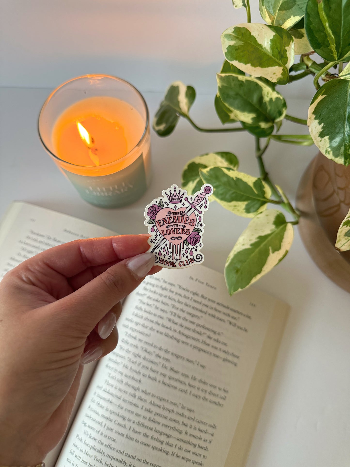 Enemies to Lovers Book Club Sticker